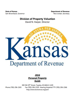 Click here to access the kansas department of revenue property guide