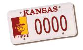 Pitt State License Plate